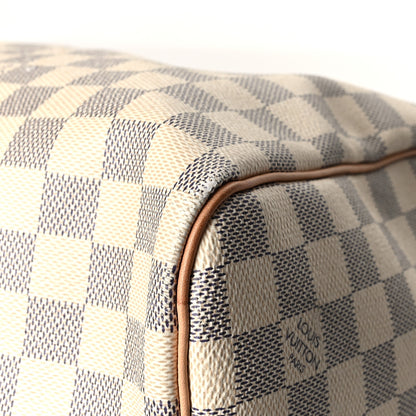 Louis Vuitton Damier Azur Keepall Bandouliere 55 12 of 18
