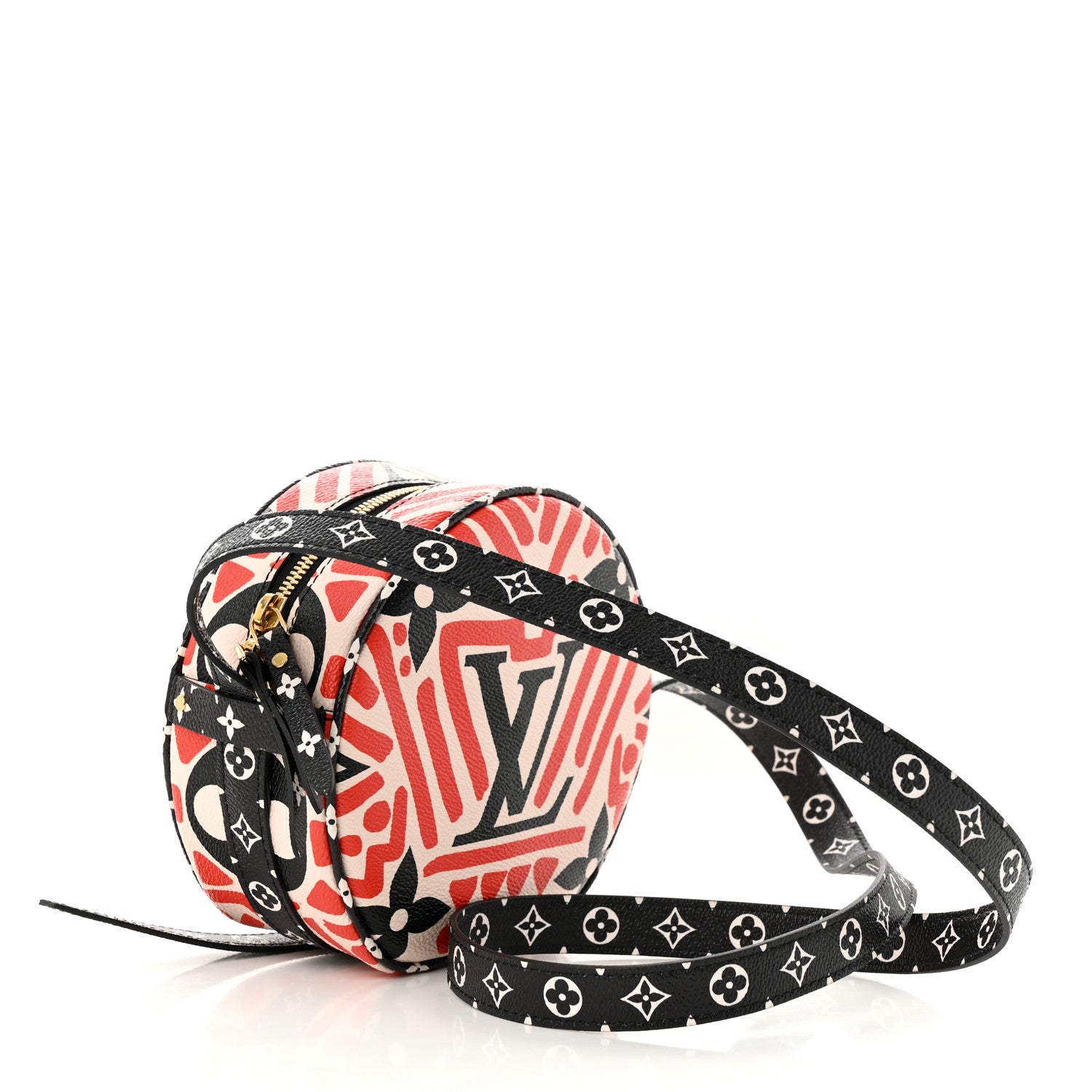 Louis Vuitton Monogram Giant Crafty Boite Chapeau Souple PM Creme Rouge Black 3 of 11