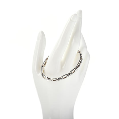 David Yurman Sterling Silver Diamond 7mm Stax Link Bangle Bracelet 2 of 4