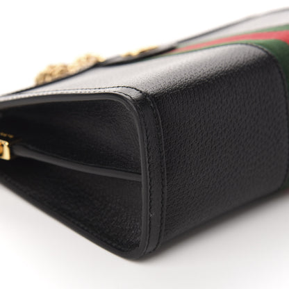 Gucci Calfskin GG Web Small Ophidia Chain Shoulder Bag Black 6 of 10