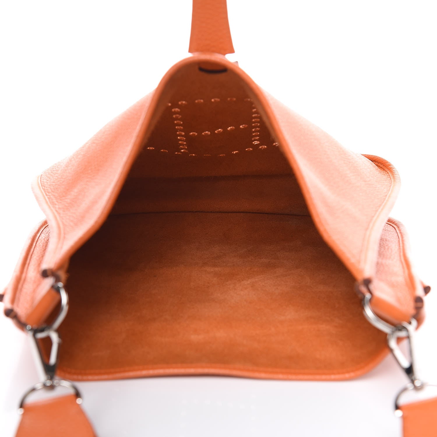 Hermes Taurillon Clemence Evelyne III GM Orange 5 of 13