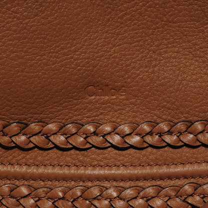Chloe Calfskin Braided Medium Marcie Satchel Nut 5 of 9
