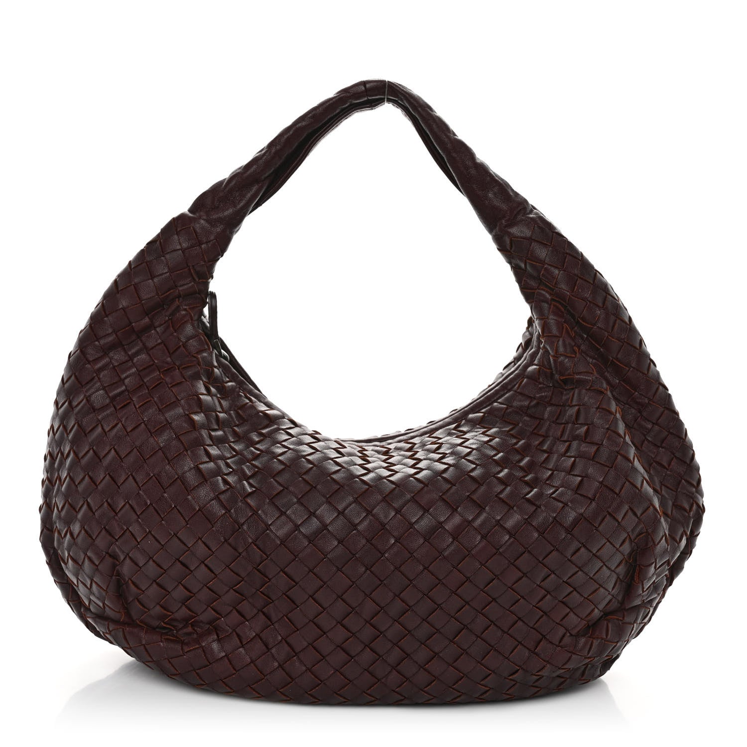 Bottega Veneta Nappa Intrecciato Medium Belly Veneta Hobo Aubergine 1 of 9