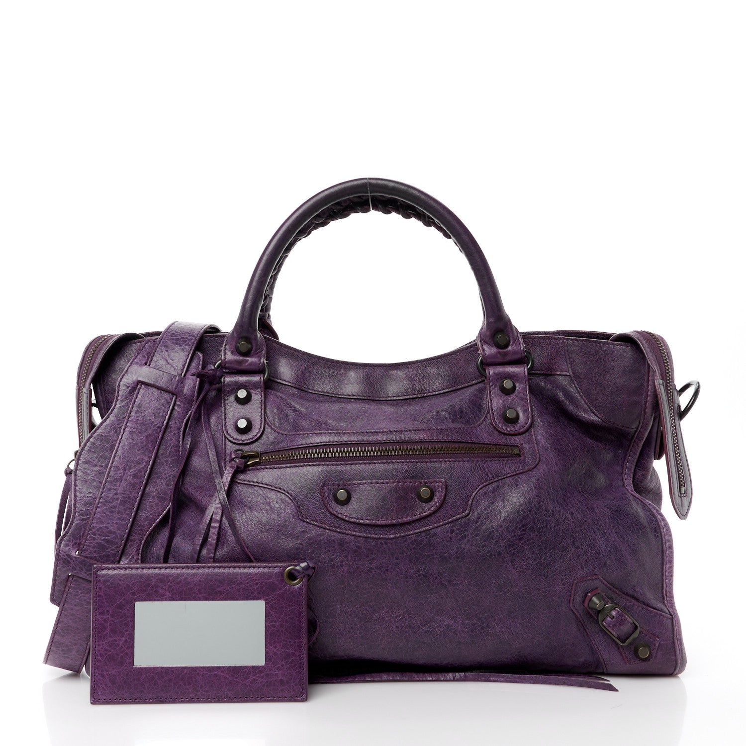 Balenciaga Agneau Classic Hardware City Raisin 3 of 17