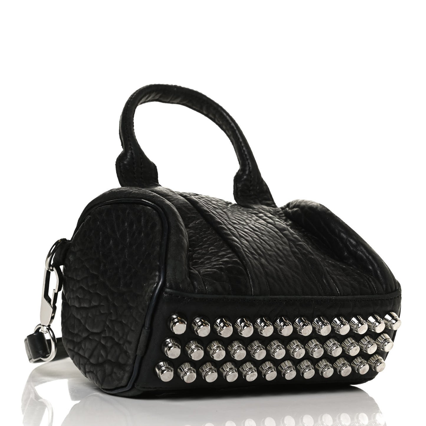 Pebbled Lambskin Mini Rockie Black Rhodium Hardware