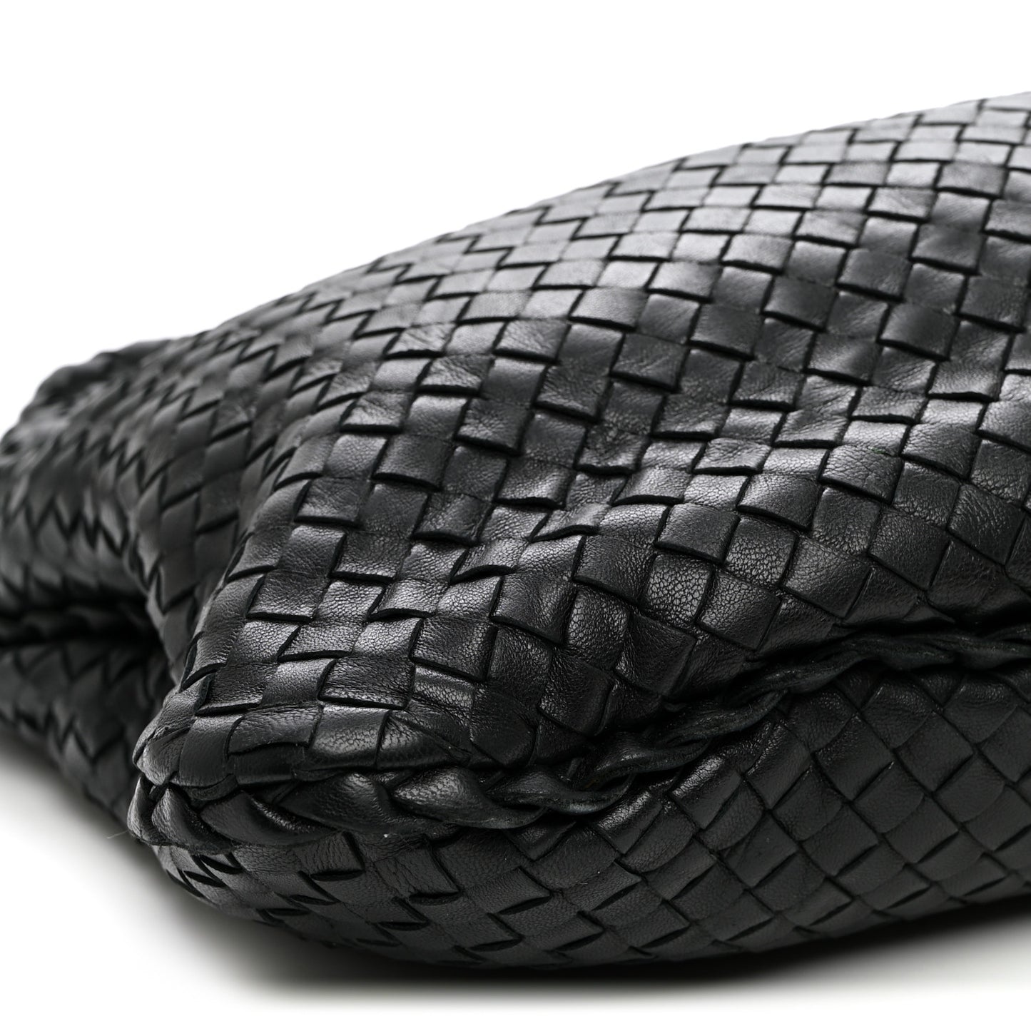 Nappa Intrecciato Large Veneta Hobo Black