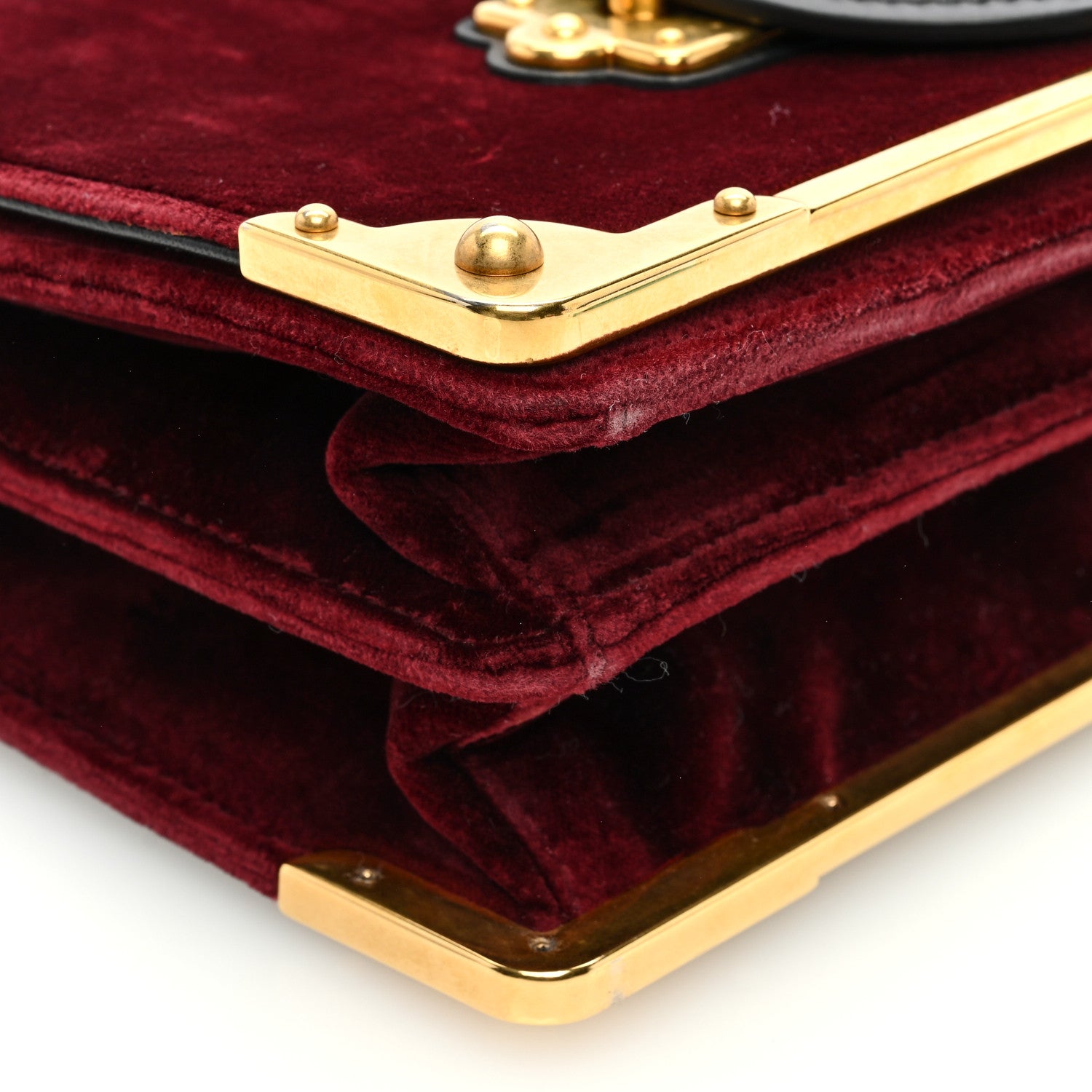 Prada Velvet City Calfskin Cahier Bag Ribes Black 8 of 9