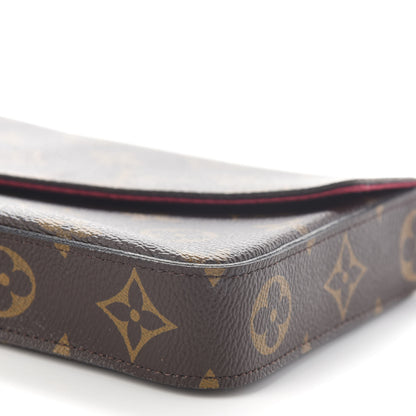 Louis Vuitton Monogram Pochette Felicie Chain Wallet Fuchsia 7 of 10