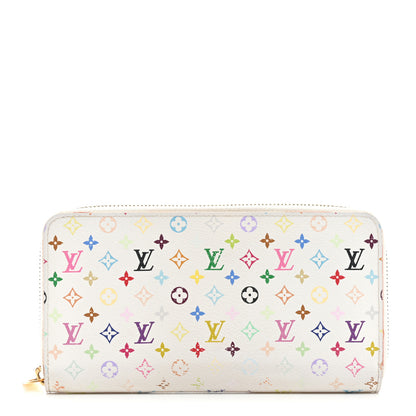 Louis Vuitton Monogram Multicolor Zippy Wallet White Litchi 1 of 9