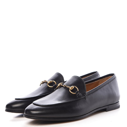 Gucci Calfskin Womens Jordaan Loafers 35.5 Black 3 of 8