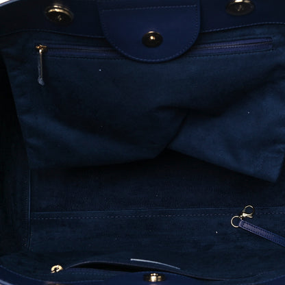 Chanel Caviar Small Studded Deauville Tote Navy 4 of 10