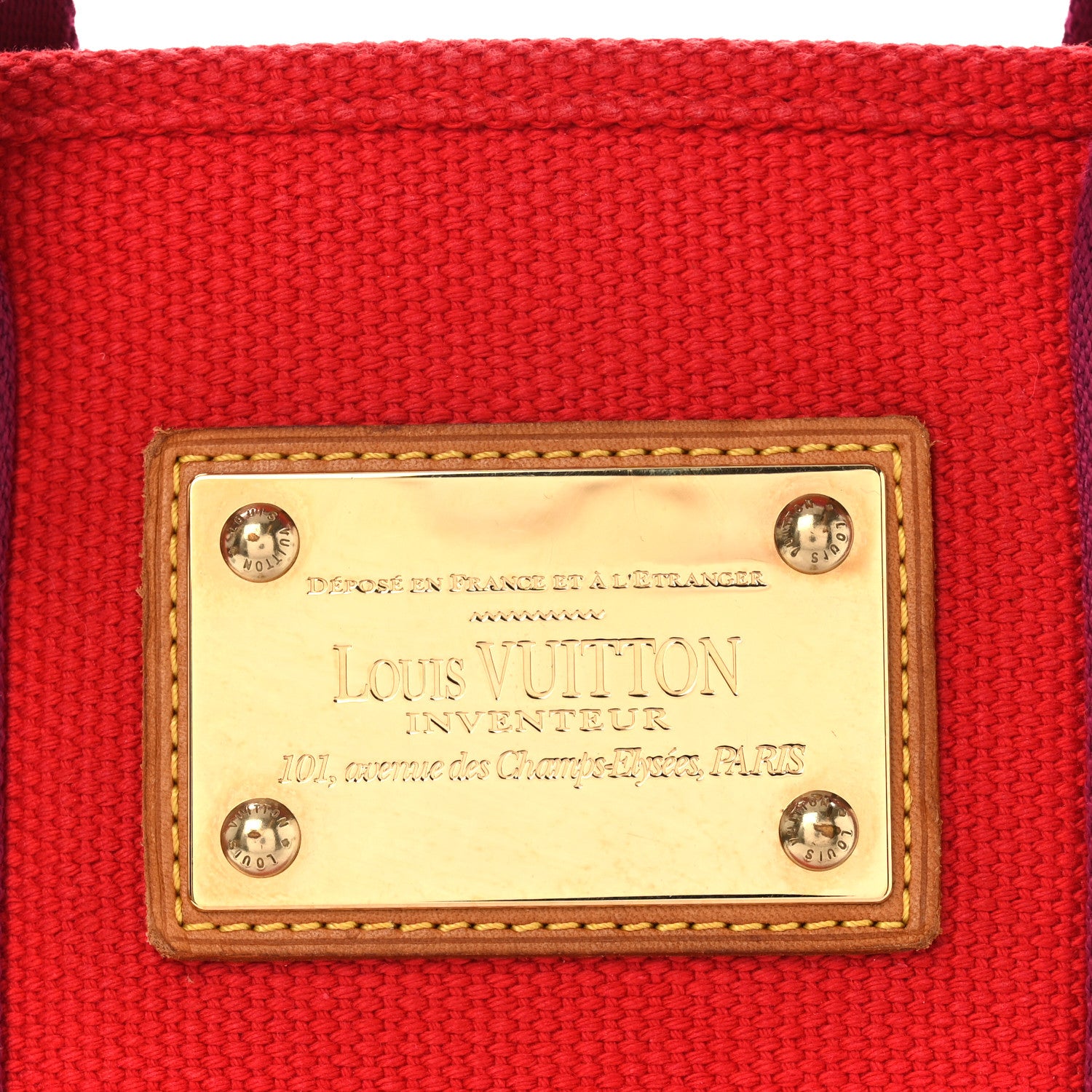 Louis Vuitton Antigua Cabas PM Red 7 of 9