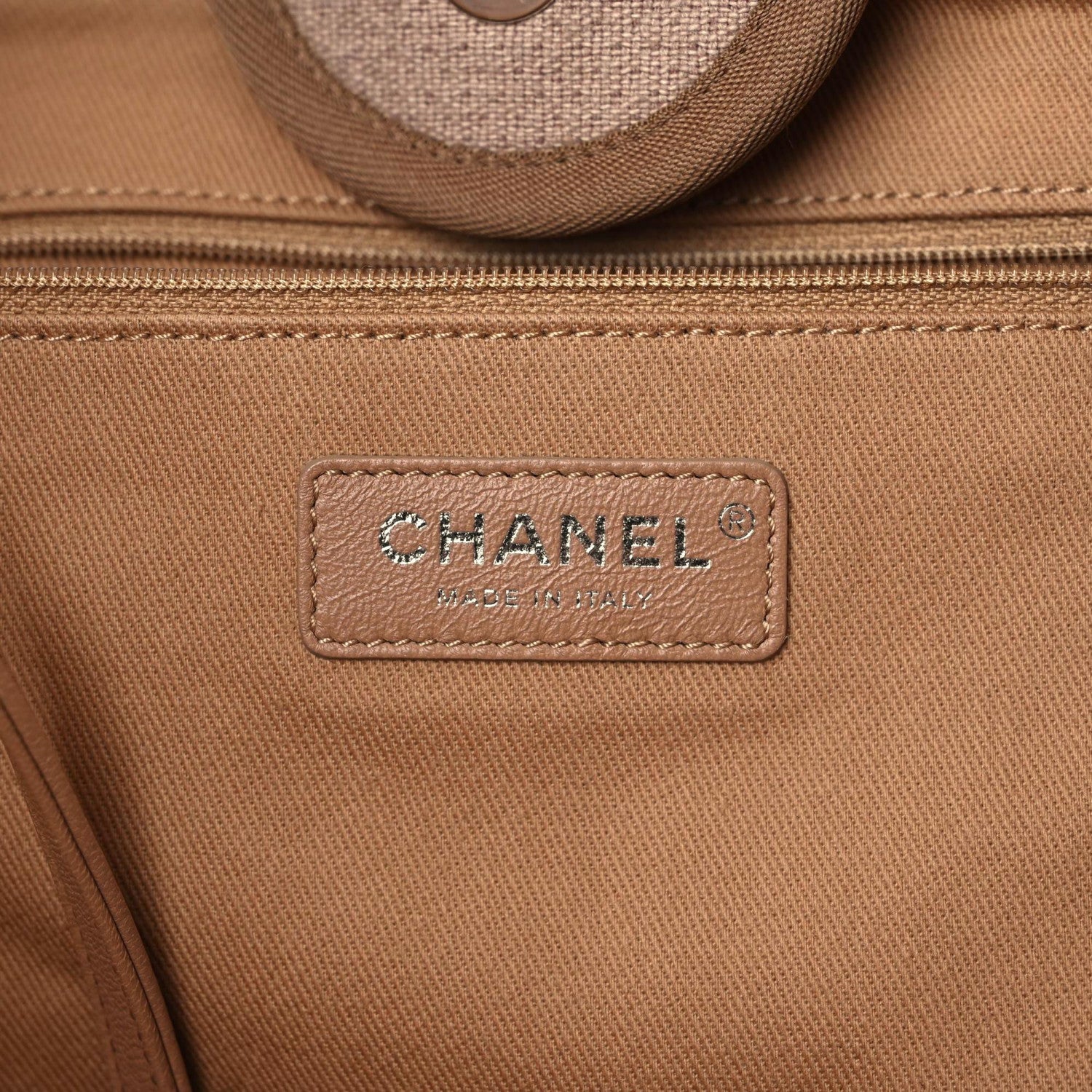 Chanel Canvas Extra Large Deauville Tote Ecru 9 of 10