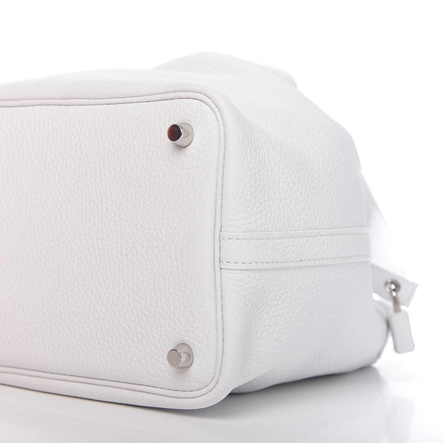 Hermes Taurillon Clemence Picotin Lock 18 PM White 7 of 10