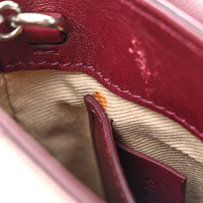 Chloe Calfskin Embossed Small Aby Lock Brown Purple 9 of 13