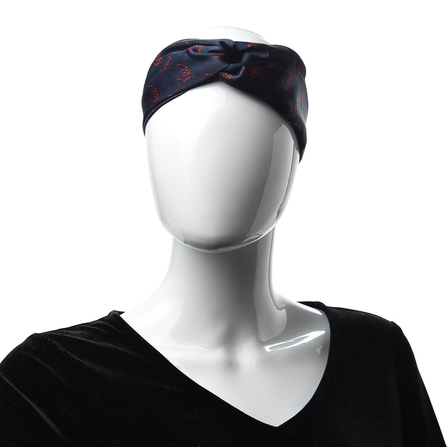 Silk GG Hamlet Duchesse Headband Sapphire Red