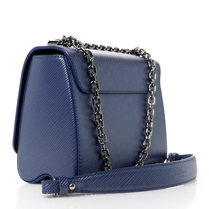 Louis Vuitton Epi Twist Shoulder Bag MM Indigo 3 of 12