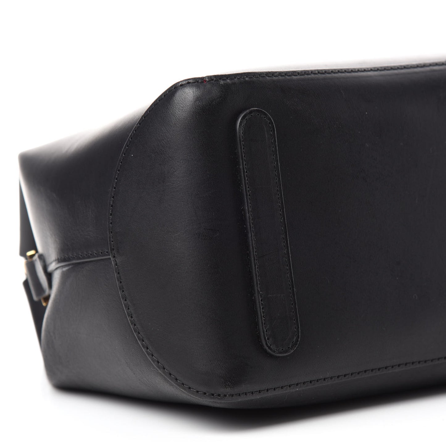 Calfskin Mini Travel Crossbody Bag Black Flamma