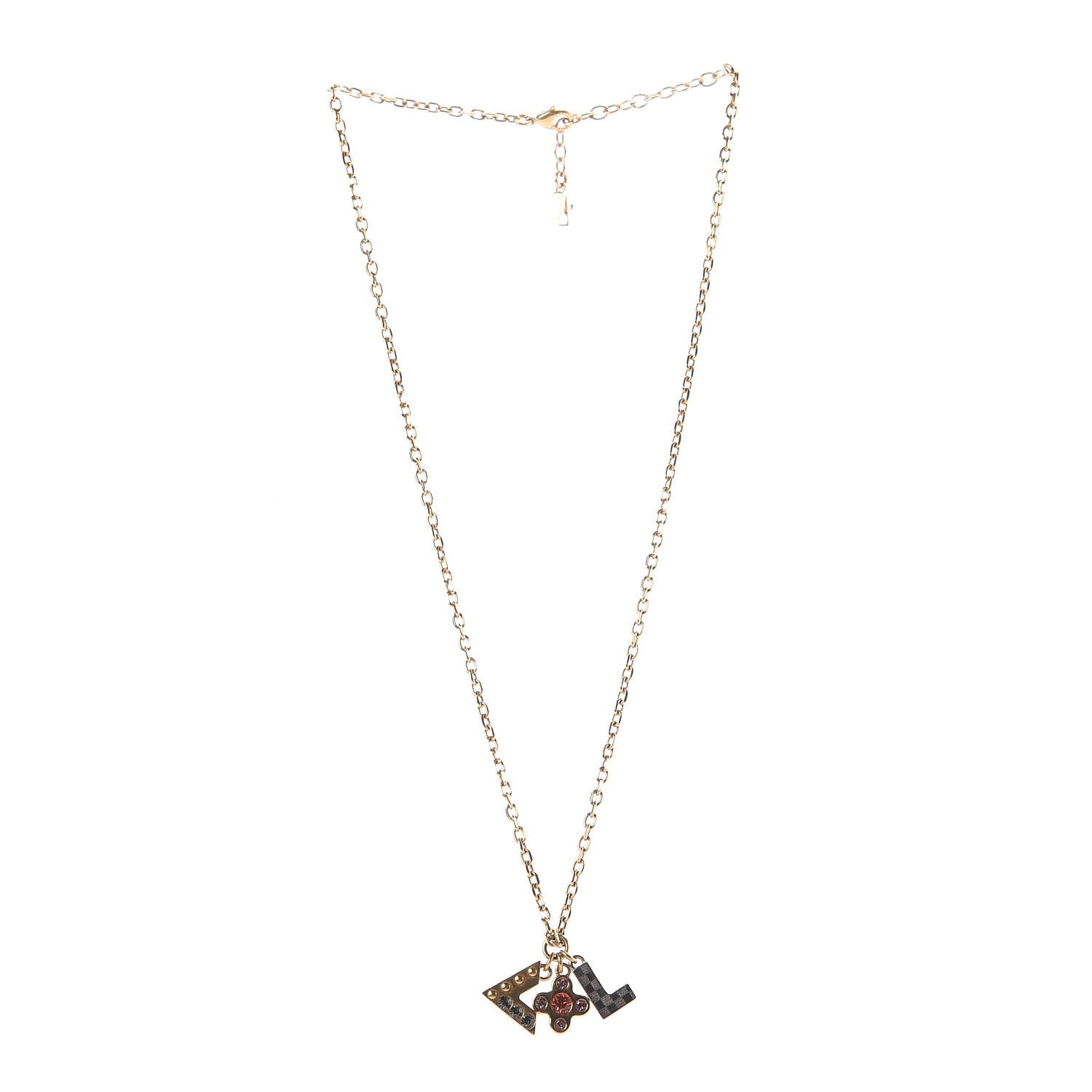 Louis Vuitton Love Letters Pendant Necklace Mutlicolor 3 of 5