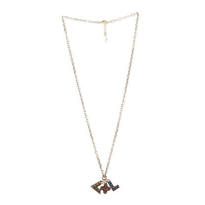 Louis Vuitton Love Letters Pendant Necklace Mutlicolor 3 of 5