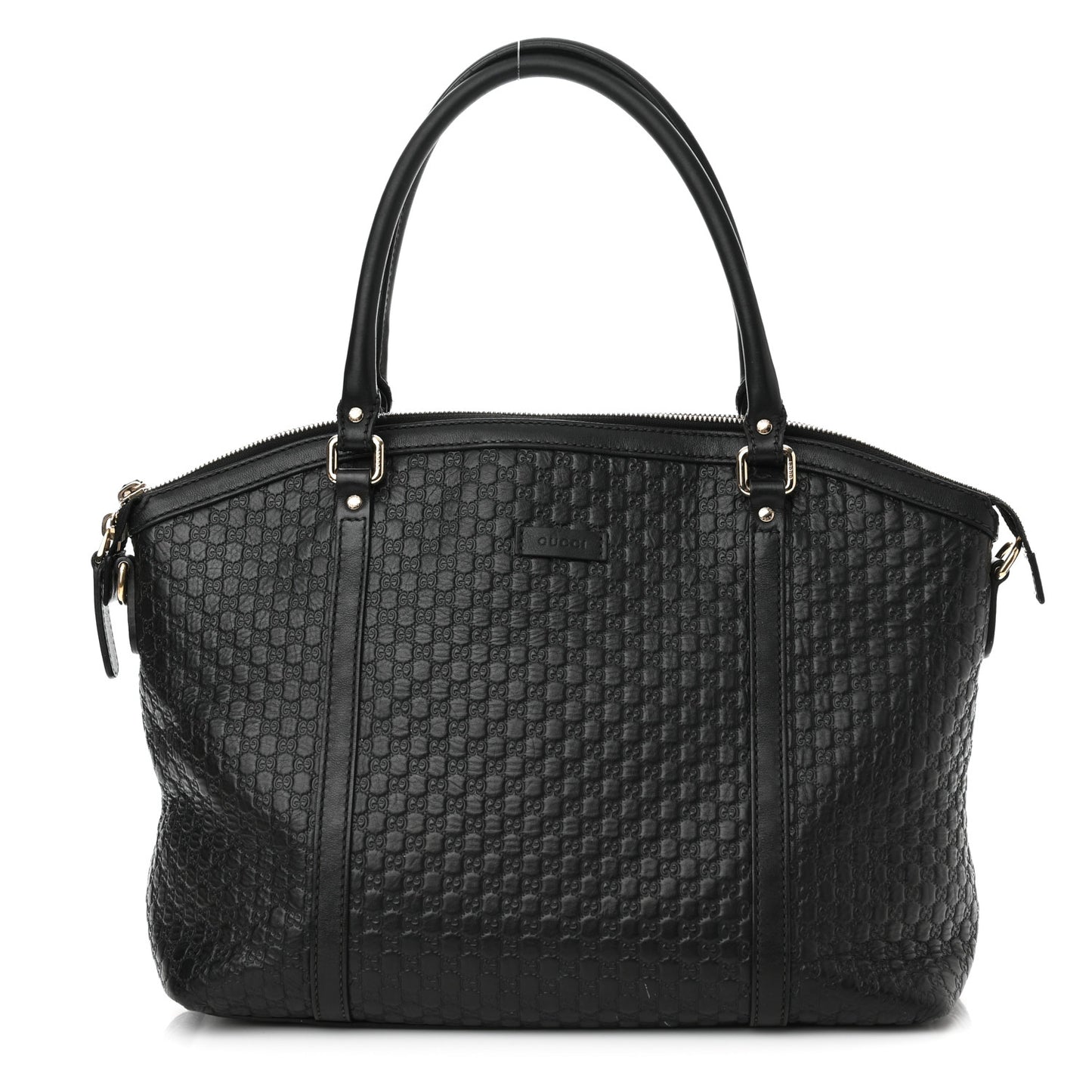 Soft Microguccissima Dome Satchel Black