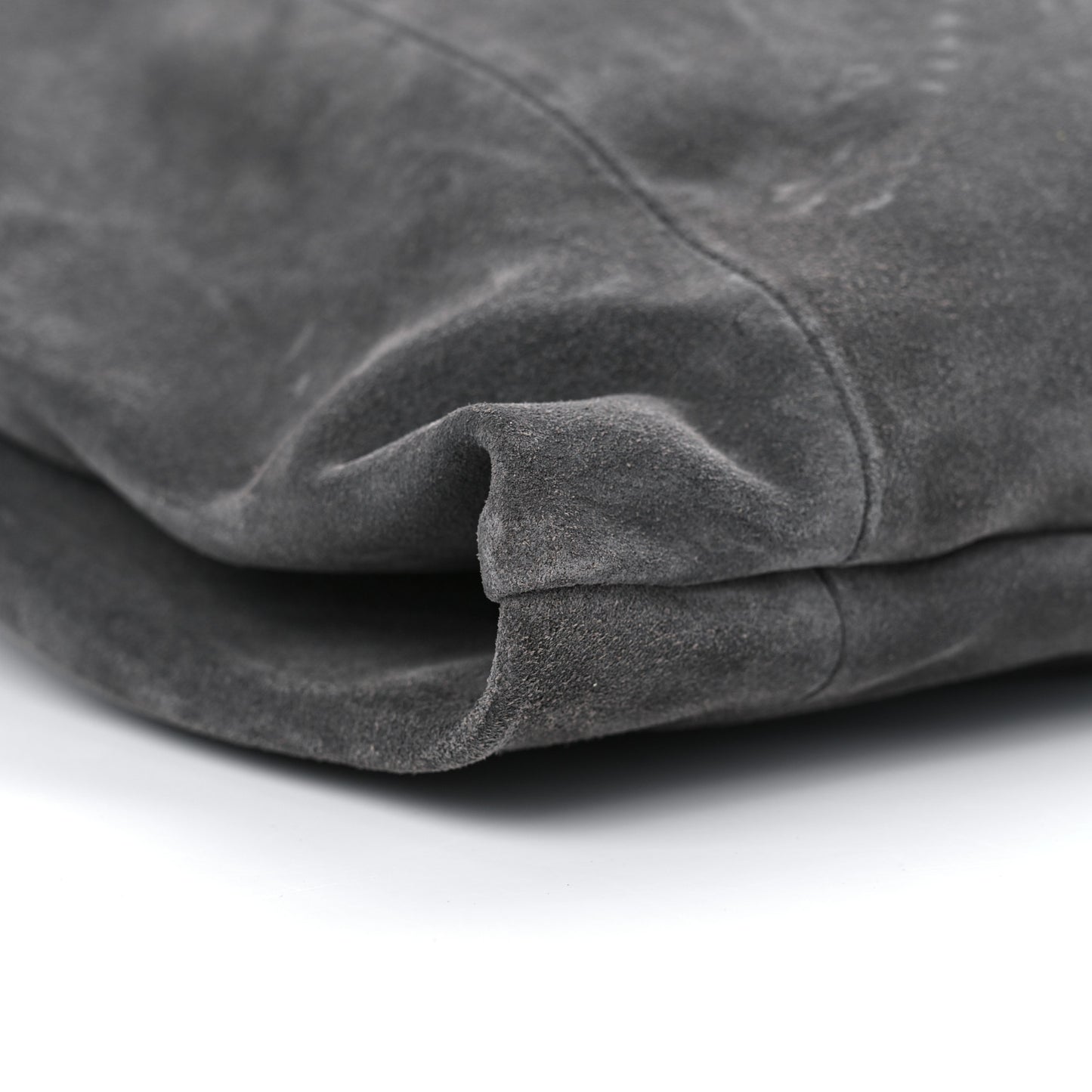 Calfskin Ana Hobo Shopping Tote Storm