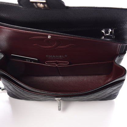 Chanel Caviar Quilted Medium Double Flap Black 8 of 12