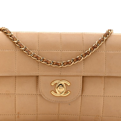 Chanel Lambskin East West Chocolate Bar Flap Beige 8 of 14