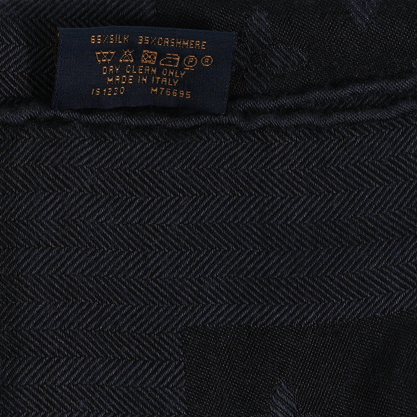 Silk Cashmere Monogram My Everything Duo Shawl XS Anthracite