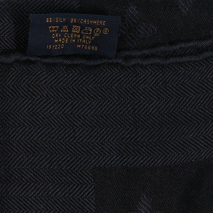 Louis Vuitton Silk Cashmere Monogram My Everything Duo Shawl XS Anthracite 4 of 4