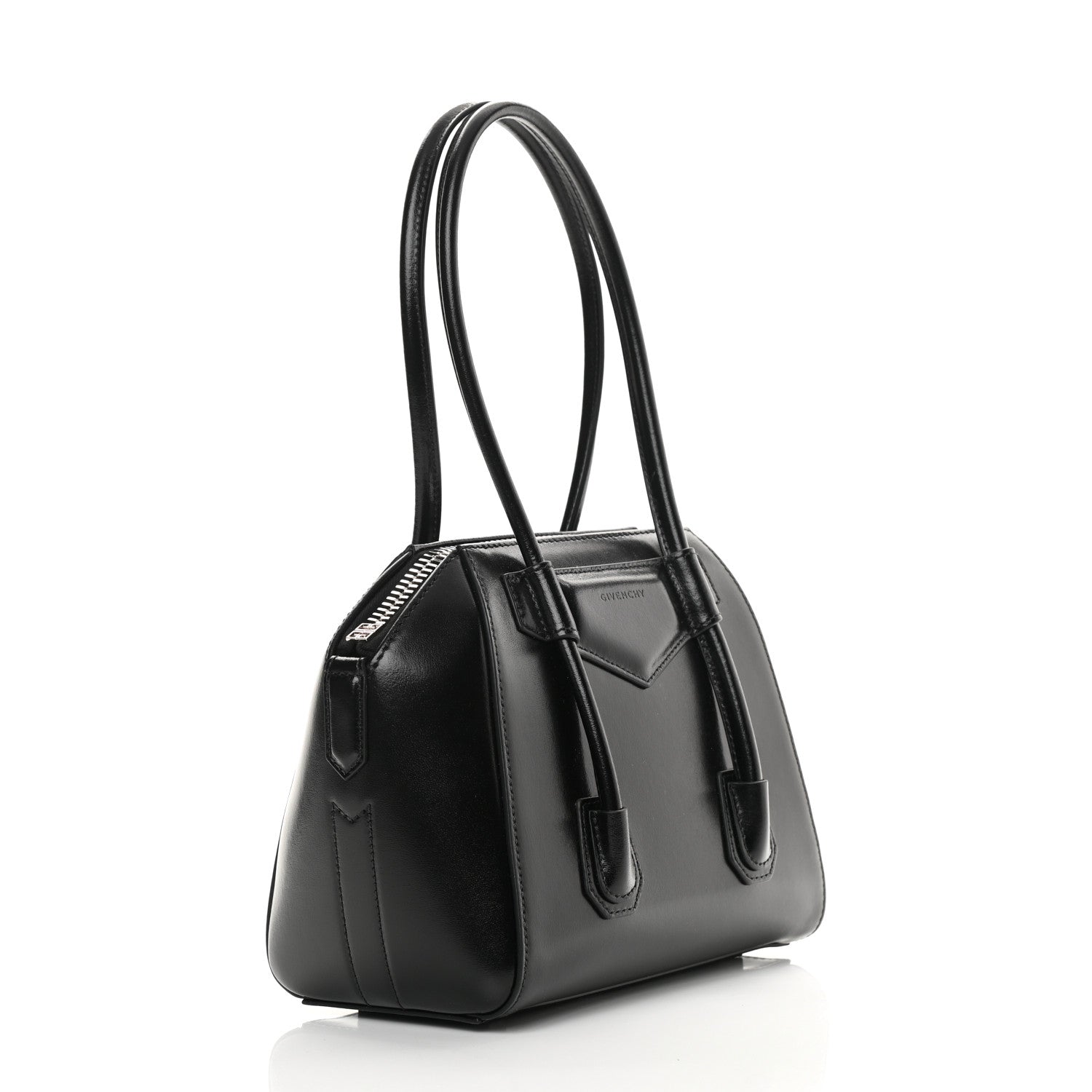 Givenchy Box Calfskin Mini Lock Antigona Shoulder Bag Black 2 of 11