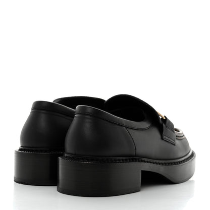 Louis Vuitton Monogram Calfskin Academy Loafers 36 Black 4 of 9