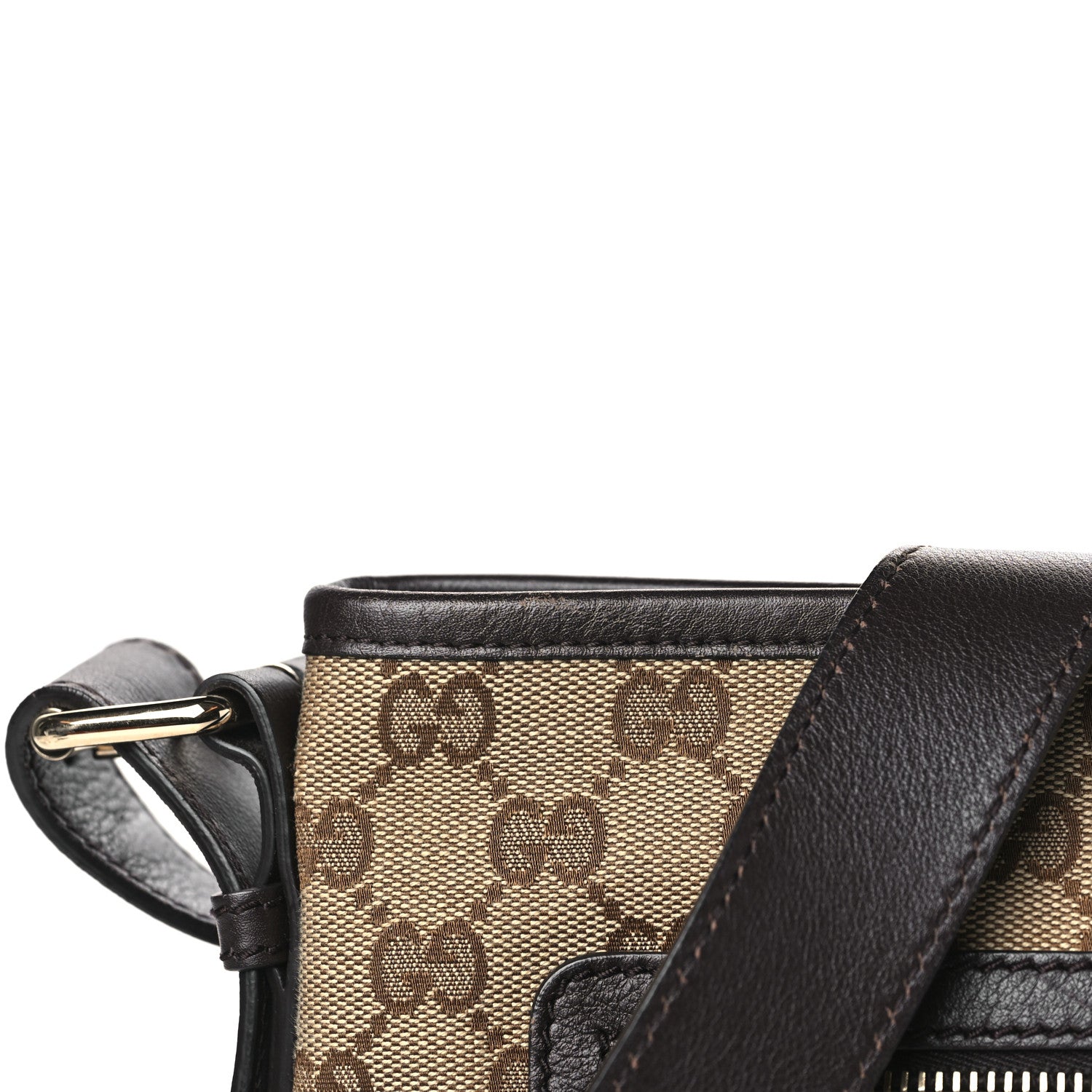 Gucci Monogram Messenger Bag Dark Brown 10 of 11