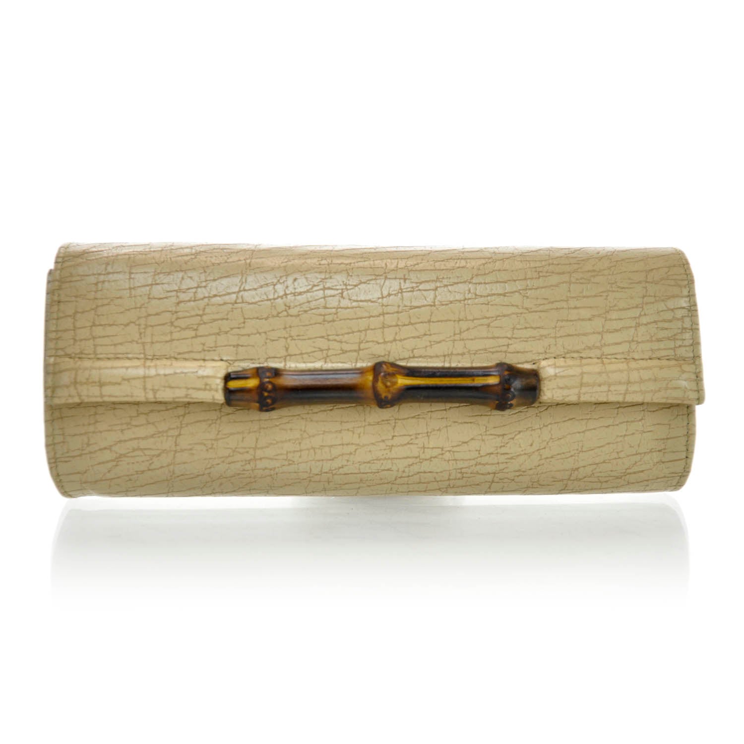 Gucci Leather Bamboo Clutch Bag 1 of 9