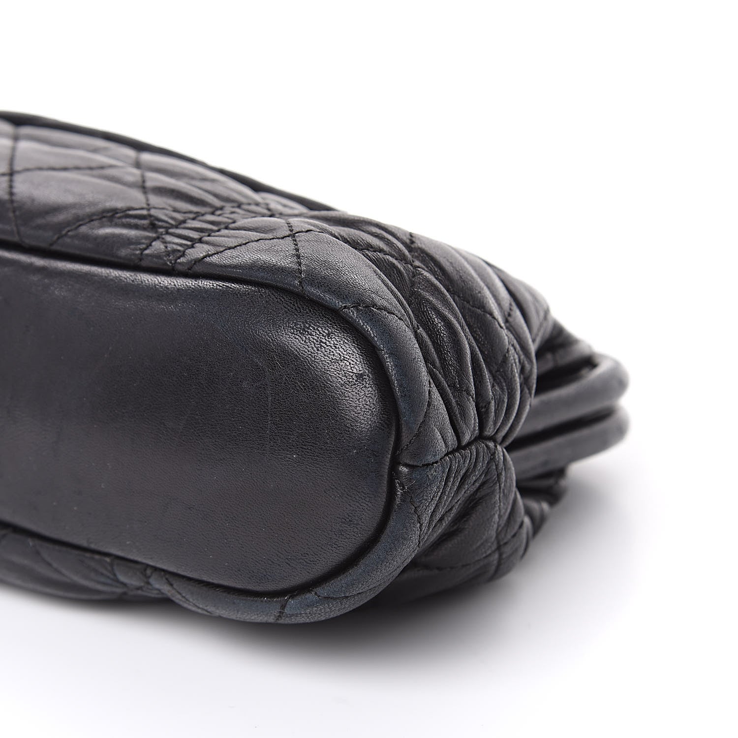 Chanel Lambskin Quilted Sharpei Frame Tote Black 9 of 19