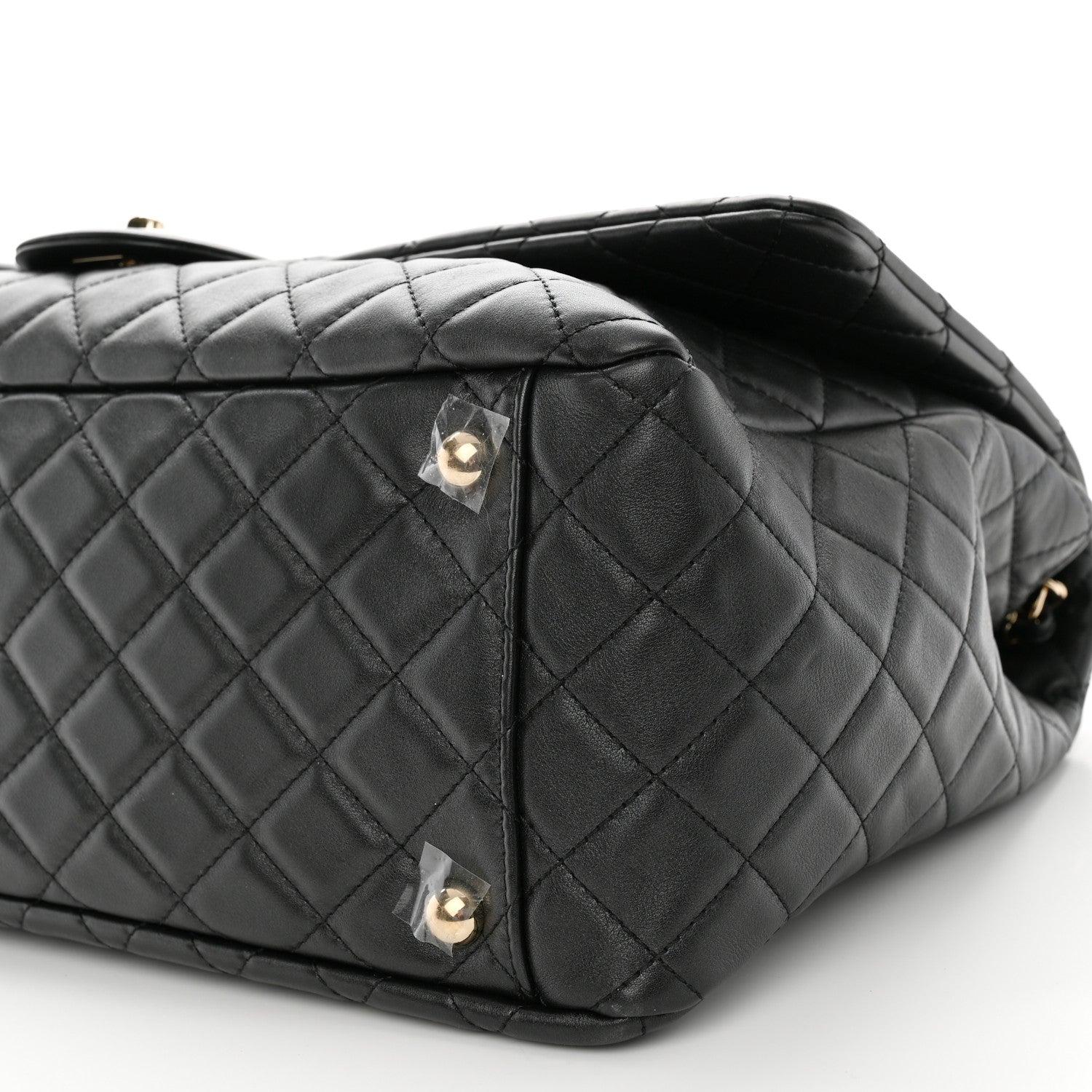 Chanel Calfskin Quilted XXL Travel Flap Bag Black 10 of 10