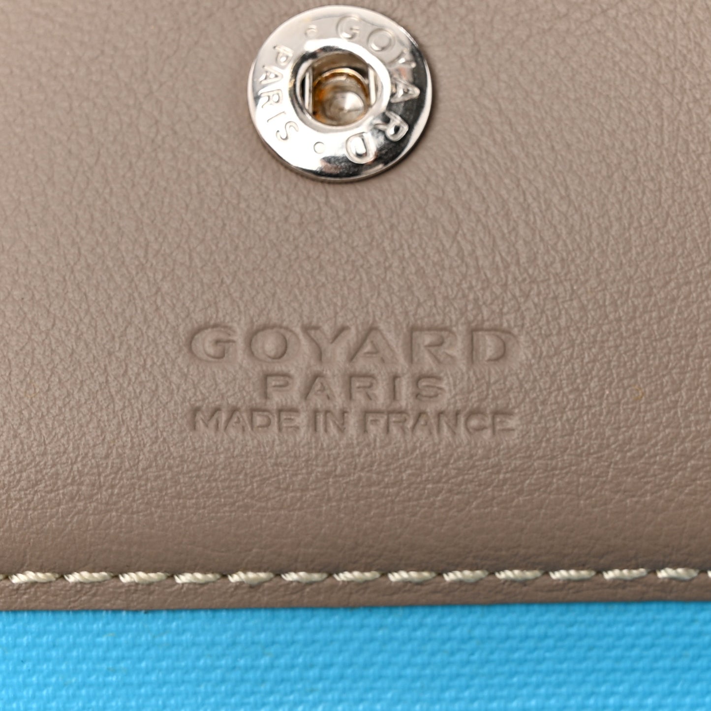 Goyardine Saint Louis Claire Voie GM Grege Turquoise