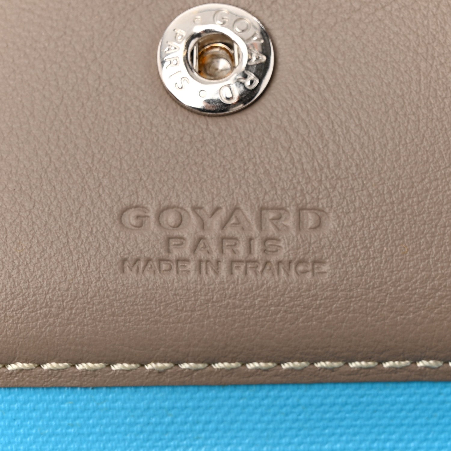Goyard Goyardine Saint Louis Claire Voie GM Grege Turquoise 7 of 12