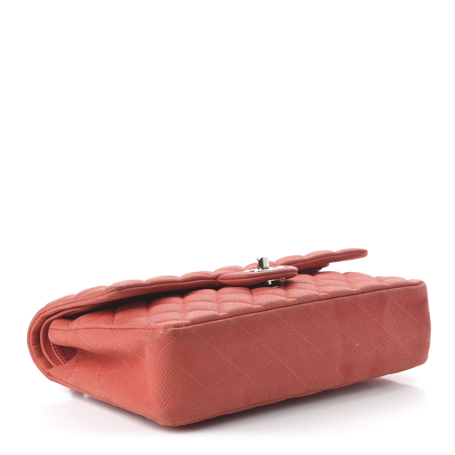 Chanel Iridescent Caviar Quilted Medium Double Flap Dark Pink 4 of 17