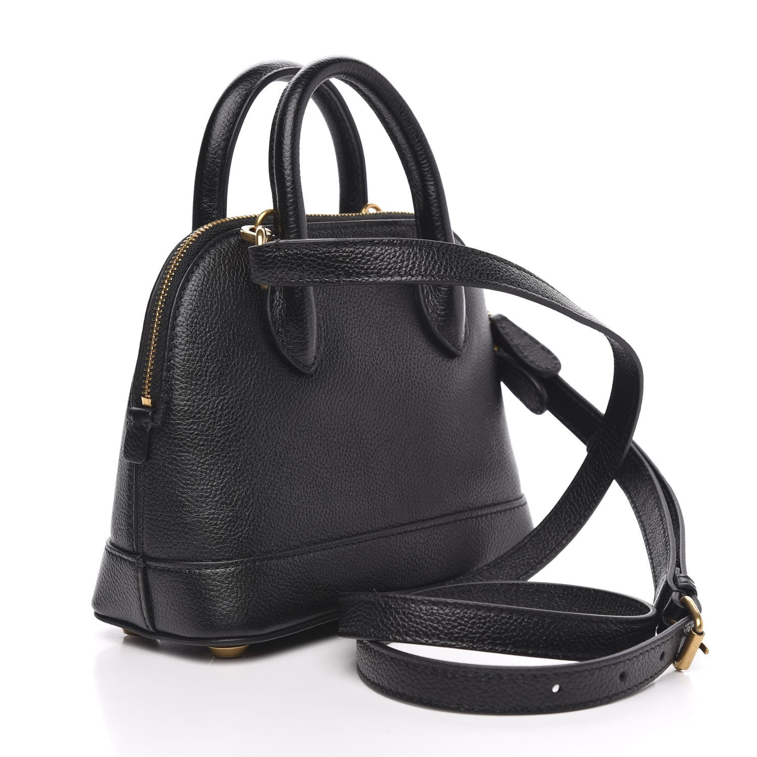 Balenciaga Grained Calfskin XXS Ville Top Handle Bag Black 3 of 9