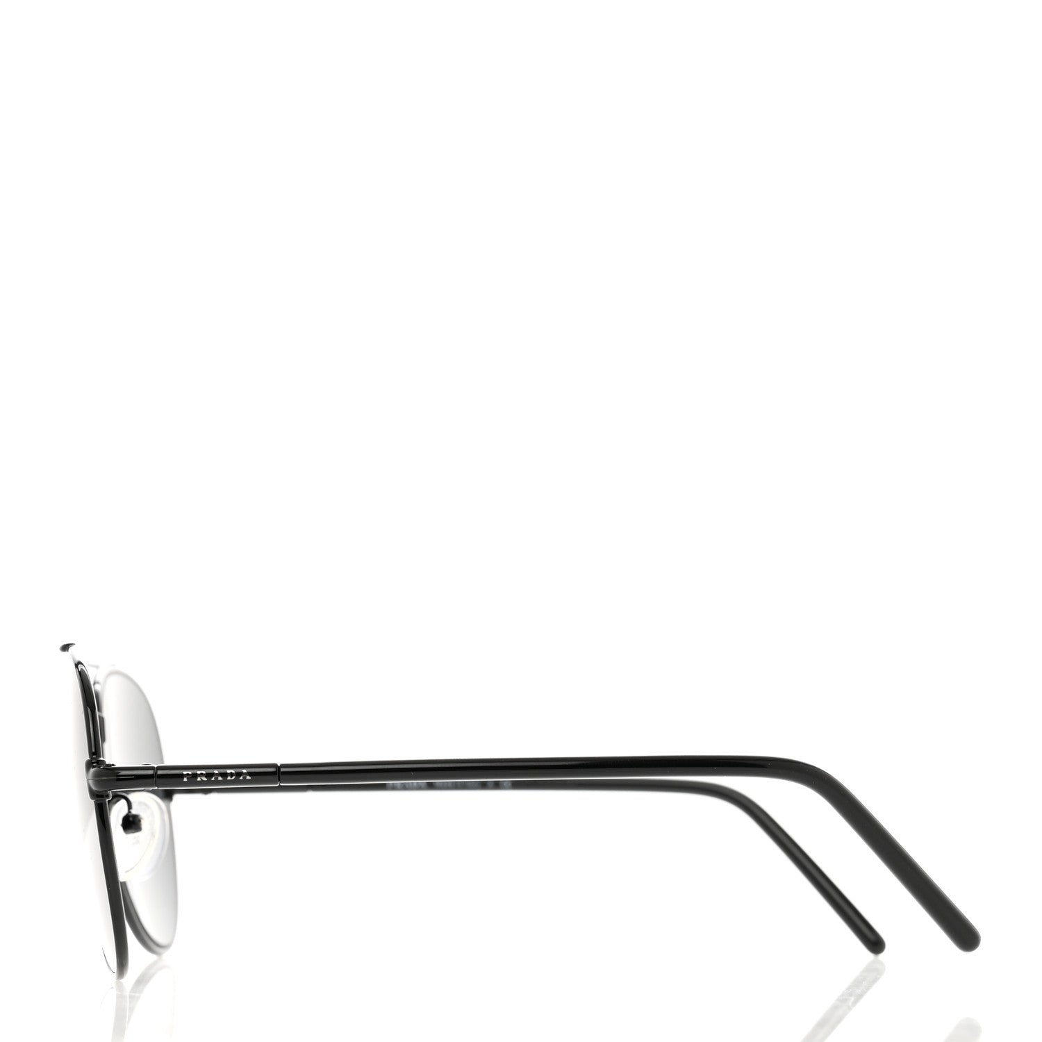 Prada Aviator Sunglasses SPR 66X Black 3 of 6