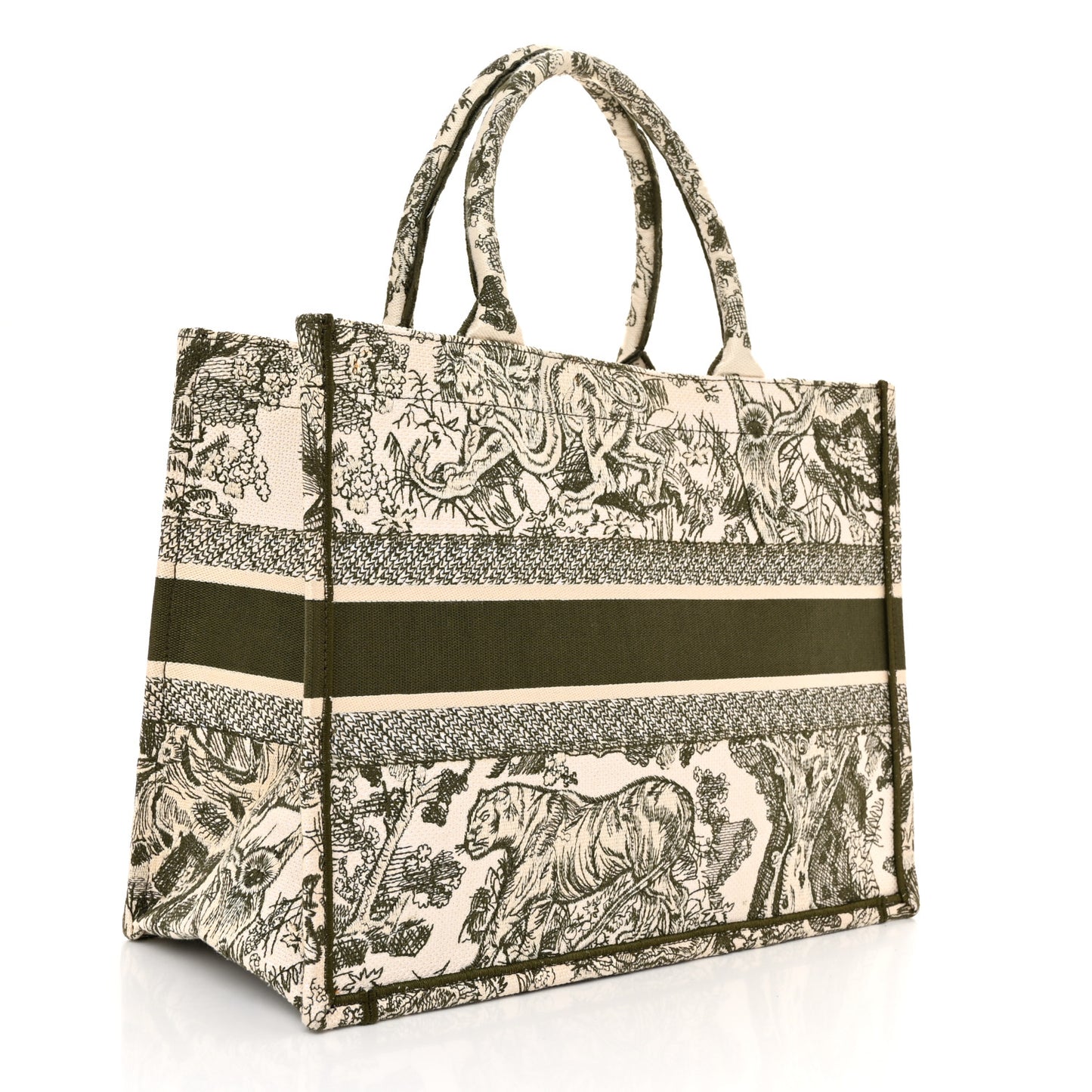 Canvas Embroidered Medium Dioriviera Toile De Jouy Book Tote