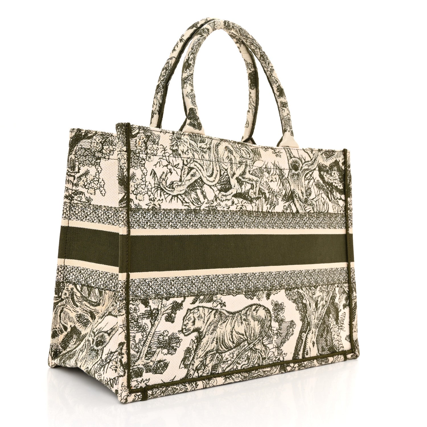 Christian Dior Canvas Embroidered Medium Dioriviera Toile De Jouy Book Tote 3 of 14