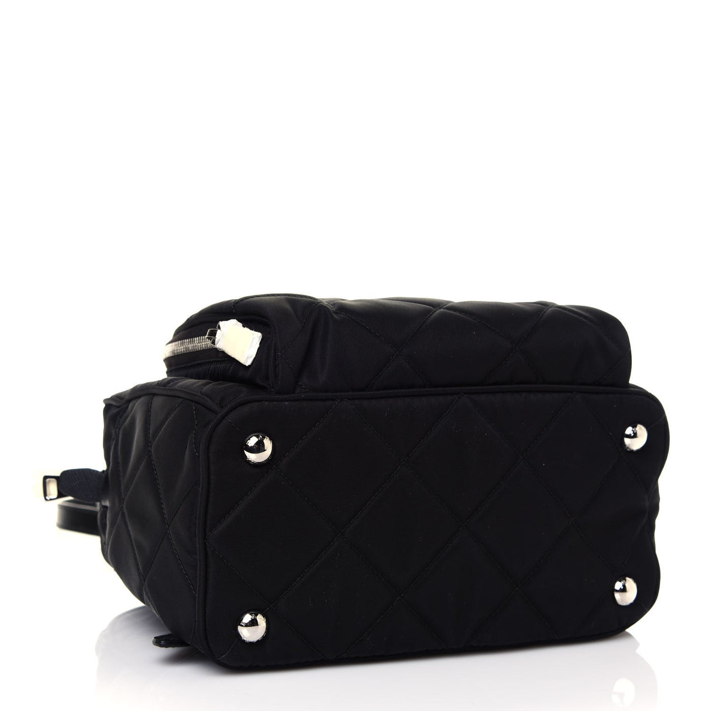 Nylon Tessuto Impuntu Quilted Backpack Black