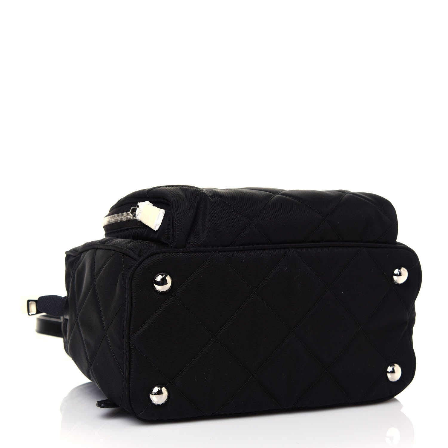 Prada Nylon Tessuto Impuntu Quilted Backpack Black 3 of 10