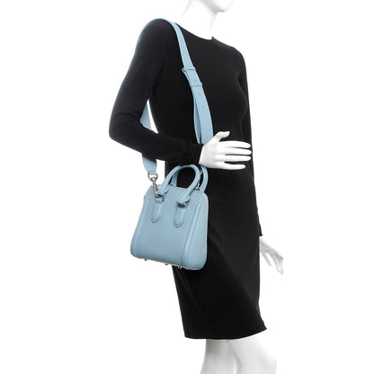 Alexander McQueen Calfskin Mini Heroine Light Blue 2 of 13