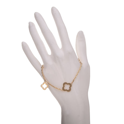 Van Cleef & Arpels 18K Yellow Gold 3 Motifs Byzantine Alhambra Bracelet 2 of 7