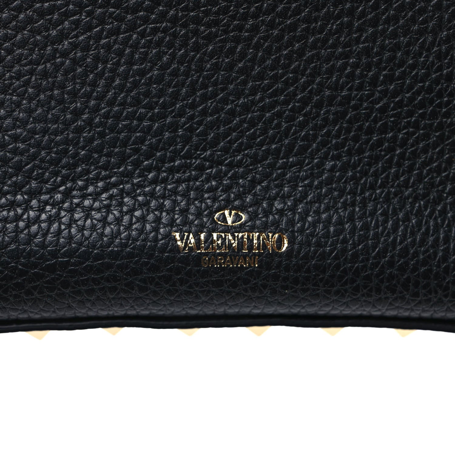 Valentino Garavani Grainy Calfskin Rockstud Crossbody Pouch Black 9 of 9