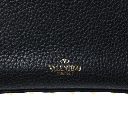 Valentino Garavani Grainy Calfskin Rockstud Crossbody Pouch Black 9 of 9