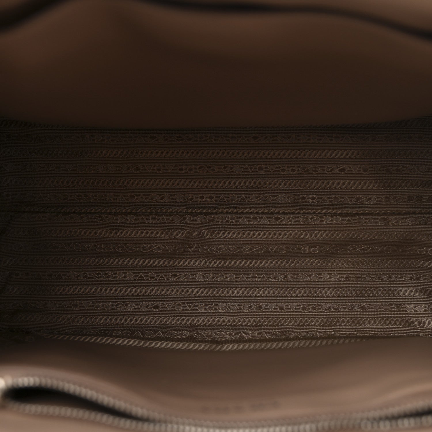 Prada Soft Calfskin Impunture Diagramme Tote Cipria 5 of 12